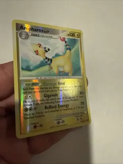 Ampharos 1/127 Platinum Reverse Holo RH Rare Pokemon TCG Card - Image 2