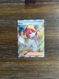 Pokemon TCG Trainer Mela Ultra Rare Holo Card 140/131 Prismatic Evolutions - Image 1