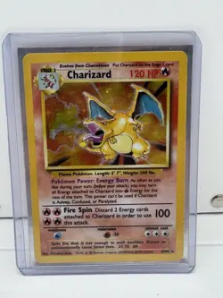 Base Set Unlimited Charizard Pokemon Card Vintage Rare - Image 1