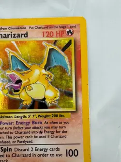 Base Set Unlimited Charizard Pokemon Card Vintage Rare - Image 4