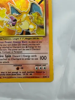 Base Set Unlimited Charizard Pokemon Card Vintage Rare - Image 5