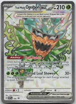 Teal Mask Ogerpon ex Ultra Rare SV: Scarlet & Violet Promo Cards 166 - Image 1