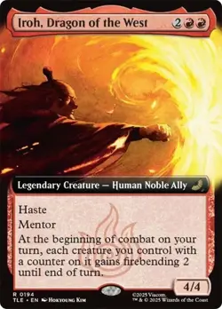 Iroh, Dragon of the West Extended Art Avatar: The Last Airbender NM MTG - Image 1
