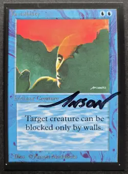 SIGNED MtG Magic Anson Maddocks _ Beta CE _ Artist Proof _ INVISIBILITY _ 1/50! - Image 2