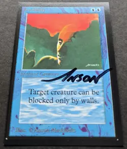 SIGNED MtG Magic Anson Maddocks _ Beta CE _ Artist Proof _ INVISIBILITY _ 1/50! - Image 3
