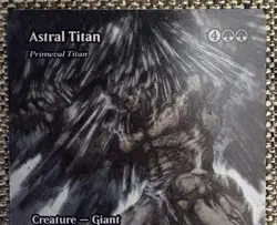 Magic the Gathering MTG Final Fantasy Astral Titan 48 Regular Full Art - Image 2