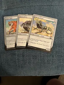 MTG Magic The Gathering Rock Paper Scissor (Lobster Tiger Lizard) Gift Set - Image 1