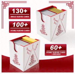 -Chinese Takeout Deck Box for MTG, Commander Deck Case Fits 100 Double Sleeved C - Image 2