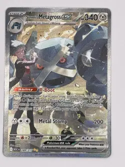 Pokemon Ascended Heroes Steven's Metagross Ex 289/217 - SIR - Image 2
