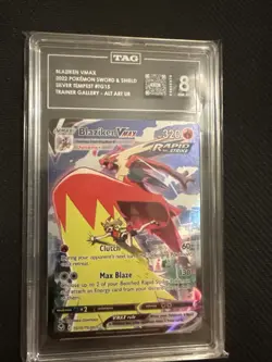 Pokemon TCG Blaziken VMAX Silver Tempest TG15/TG30 Tag 8 - Image 1