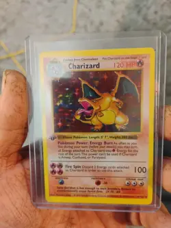 Pokemon Charizard 1999 Base Set 1st Edition Shadowless Holo Card 4/102 - Image 1