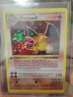 Pokemon Charizard 1999 Base Set 1st Edition Shadowless Holo Card 4/102 - Image 2