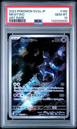 8000 Mewtwo 2023 Japanese Pokemon Scarlet Violet Pokemon 151 #183 PSA 10 - Image 1