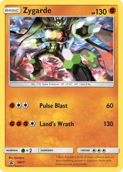 Zygarde - SM15 Holo P Sun & Moon Promo Pokemon Holo LP - Image 1