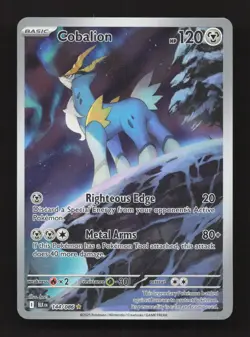 Cobalion 144/086 Illustration Rare Black Bolt Pokemon Near Mint - Image 1