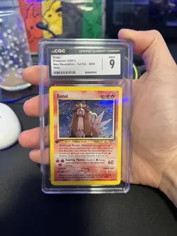 Entei Pokemon (2001) Neo Revelation - 1st Ed. - 6/64 Holo CGC MINT 9 - Image 1