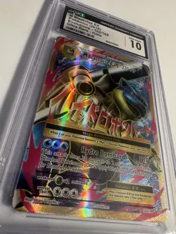 2016 Pokemon XY Evolutions M Blastoise EX Ultra Rare CGC 10 Gem Mint #102/108 - Image 3