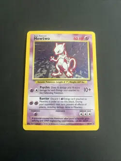 Pokemon TCG Mewtwo Base Set 10/102 Holo 1999-2000 Wizards Base Set Copyright... - Image 1