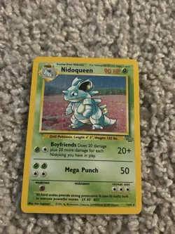 Pokemon Nidoqueen Base Set 2 Holo Rare 7/64 90 HP 1999 English Beast Stage 2 - Image 1