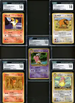 Lot of (5) Pokemon Japanese Vending Series 3 CGC 10 GRADED LOT - Image 2