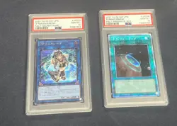 Yugioh Japanese PAC1 Terraforming Prismatic Sec and IP Masquerena Secret PSA 10 - Image 1