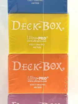 Ultra Pro Set Of 6 Multi Color Deck Boxes Magic Pokemon YuGiOh Card Storage Box - Image 2