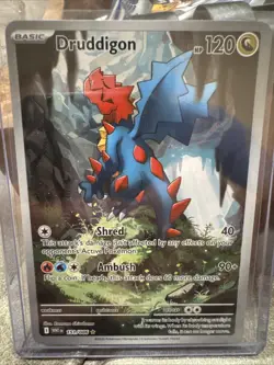 Pokemon TCG Druddigon 151/086 Sv: White Flare Illustration Rare Full Art Holo - Image 1