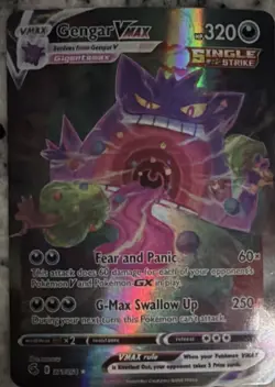 Pokemon Gengar VMAX Alternate Art Single Strike Secret Rare Holo 271/264 320 HP - Image 1