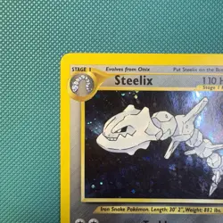 Pokemon Vintage Steelix Neo Genesis Holo Rare Unlimited 15/111 WotC 2000 Swirl - Image 2