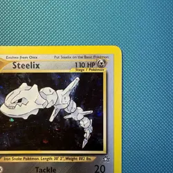 Pokemon Vintage Steelix Neo Genesis Holo Rare Unlimited 15/111 WotC 2000 Swirl - Image 3