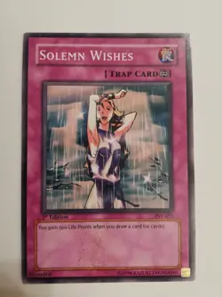 YuGiOh! Solemn Wishes PSV-055 First Edition - Image 1