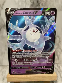 GALARIAN CURSOLA V 021/073 HOLO RARE V CHAMPION'S PATH POKEMON NM - Image 1