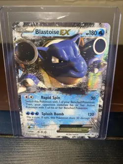 Pokemon Blastoise EX Basic Promo Holo XY30 180 HP Rapid Spin Splash Bomb - Image 1