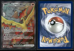 ✰ TEAM ROCKET'S MOLTRES EX 208/182 ULTRA RARE DESTINED RIVALS POKEMON ✰ NM/M - Image 1