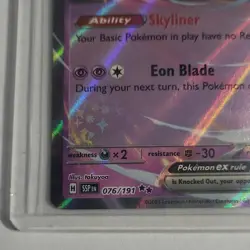 Pokemon Latias ex 076/191 Sv08 Surging Sparks Double Rare Holo EN Basic - Image 2
