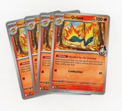 4x Ethan's Quilava 033/182 x4 - Destined Rivals - Pokemon TCG - Playset-NM - Image 1