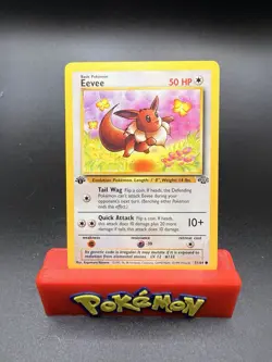 Pokemon Eevee 51/64 (1st Edition) Jungle (Never Played) *Near Mint* PACK FRESH - Image 1