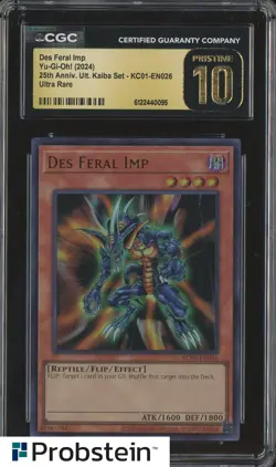 2024 Yu-Gi-Oh! 25th Anniversary Kaiba Invitation to a Dark Sleep CGC 10 PRISTINE - Image 1