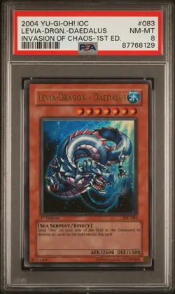 2004 YU-GI-OH! IOC-083 INVASION OF CHAOS 1ST EDITION LEVIA-DRAGON-DAEDALUS PSA 8 - Image 3