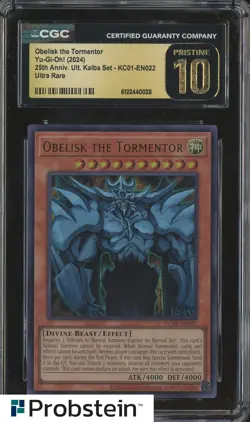2024 Yu-Gi-Oh! 25th Anniversary Kaiba 022 Obelisk the Tormentor CGC 10 PRISTINE - Image 1