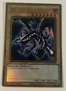 Red-Eyes Black Dragon MAGO-EN003 Premium Gold Rare 1st Edition LP - Image 2
