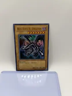 Konami Red-Eyes B. Dragon Ultra Rare Yu-Gi-Oh! LOB-070 Blue Eyes Unlimited 1996 - Image 2