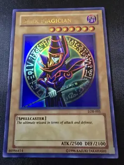 Yu-Gi-Oh! Dark Magician Legend of Blue Eyes White Dragon LOB-005 Unlimited - Image 1