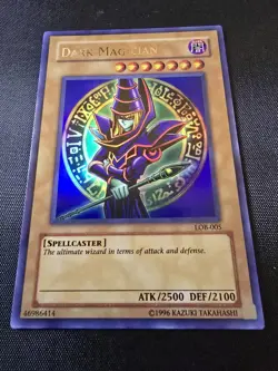 Yu-Gi-Oh! Dark Magician Legend of Blue Eyes White Dragon LOB-005 Unlimited - Image 3