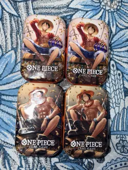 ONE PIECE CARD GAME - Mini TIN PACK- Set VOL. 2. Pack of 4 SEALED TINS - Image 1