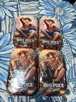 ONE PIECE CARD GAME - Mini TIN PACK- Set VOL. 2. Pack of 4 SEALED TINS - Image 2