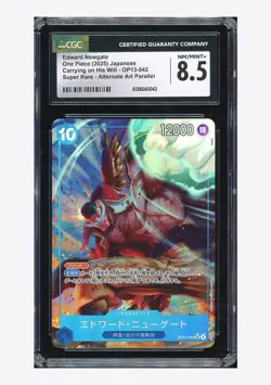 One Piece CGC8.5 Edward Newgate SR Alternate Art 2025 OP13-042 OP13 Japanese - Image 1