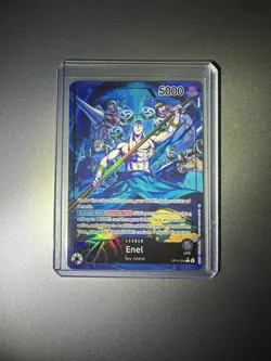 One Piece Adventure On Kami's Island Enel OP15-058 Leader Alt Art English - Image 1