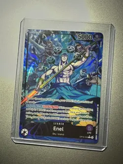 One Piece Adventure On Kami's Island Enel OP15-058 Leader Alt Art English - Image 2