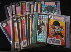 Dragon Ball Z Vintage 1996 BANDAI TCG Carddass Prism Japanese Card LOT of 18 - Image 1